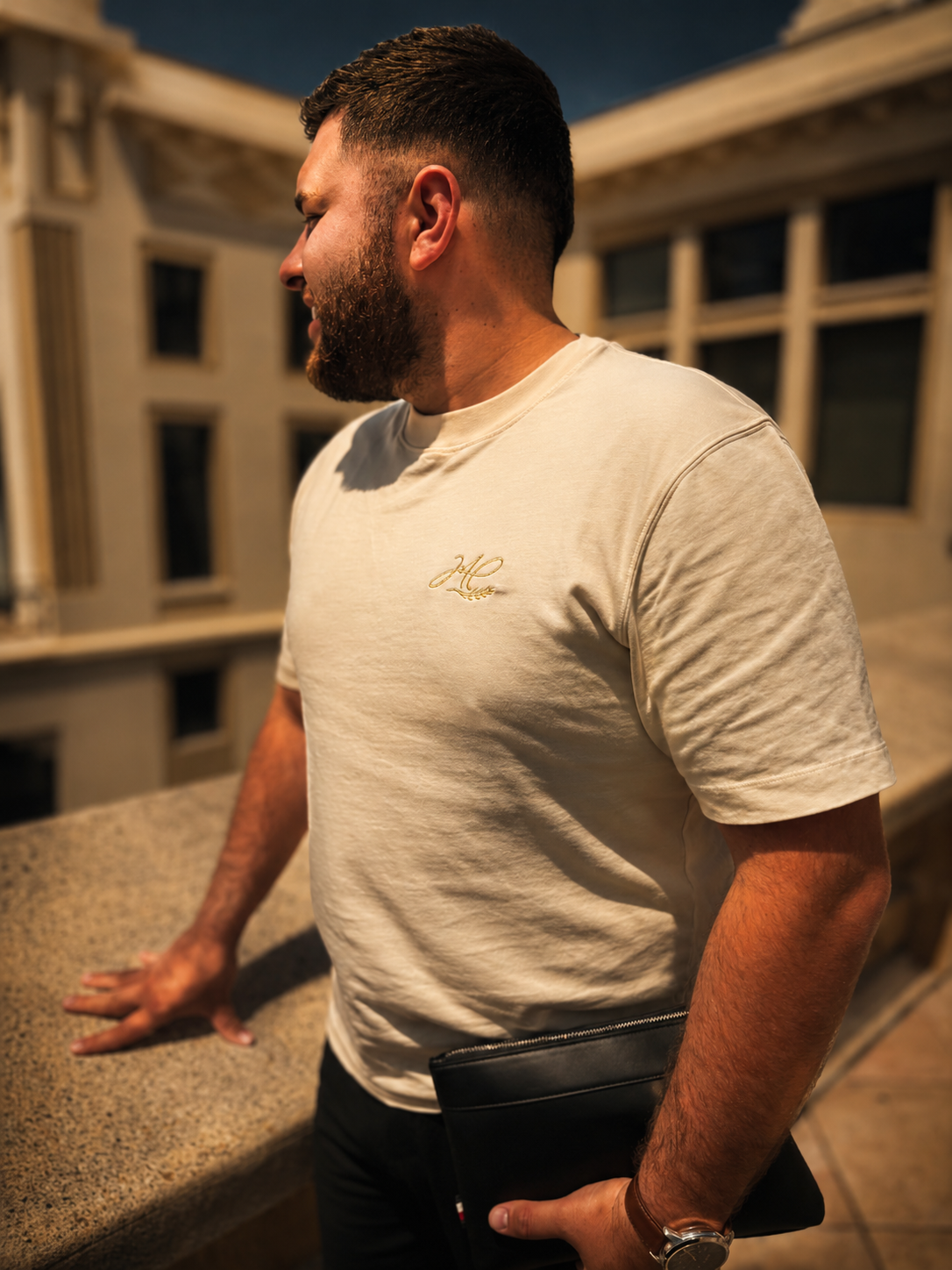 T-shirt signature Beige — CARVALHO